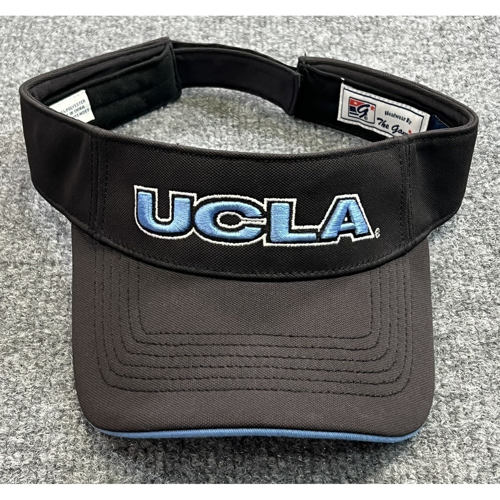 The Game Visor Hat UCLA Bruins Unisex One Size Black Blue Golf Strapback Cap